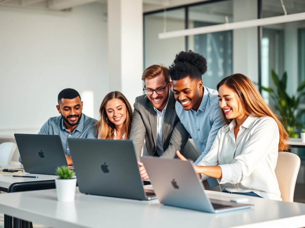 Swadha Nova Solutions team collaborating on HR, marketing and software projects